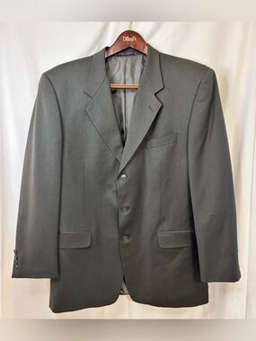 Classic Men's Paulo Solari Blazer 100% Wool green/Grey Sz L44